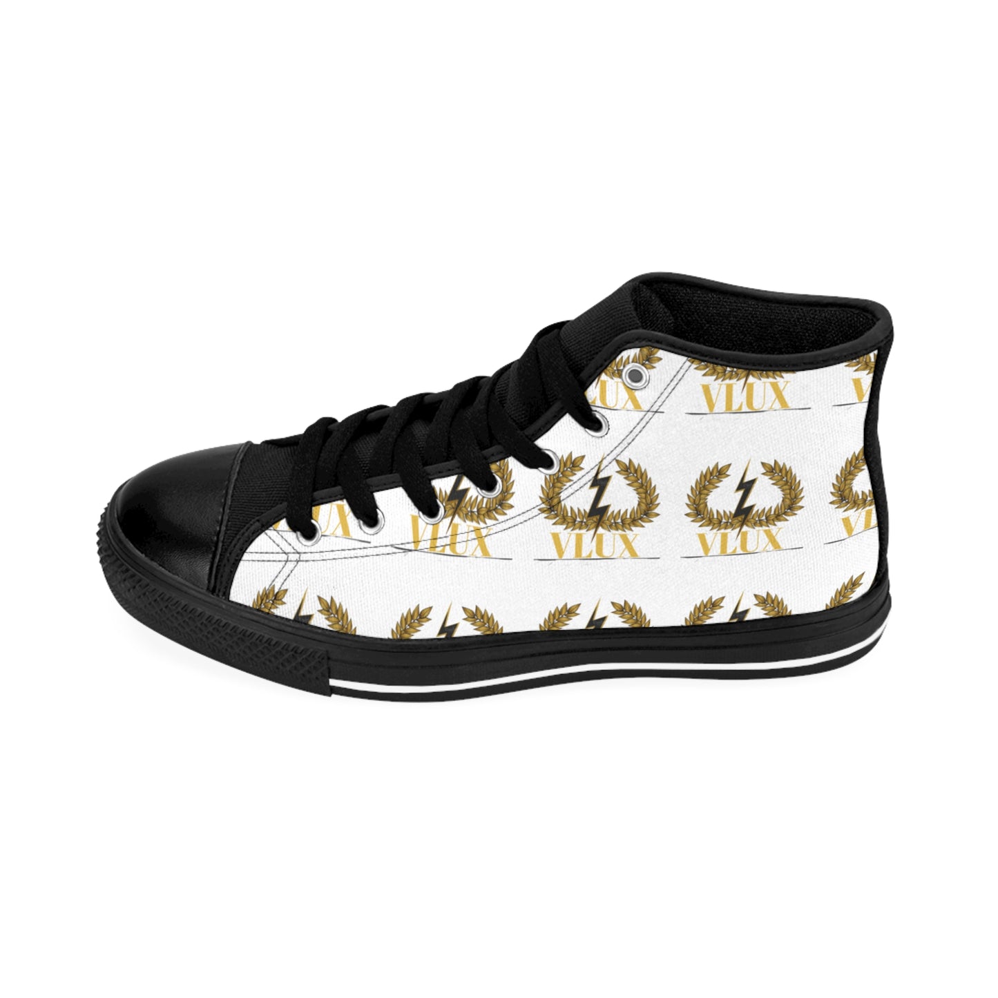 VLUX Women's High-Top Sneakers, Unique Fashion Footwear, Casual Chic Style, Gift for Sneaker Lovers, Trendy Everyday Shoes