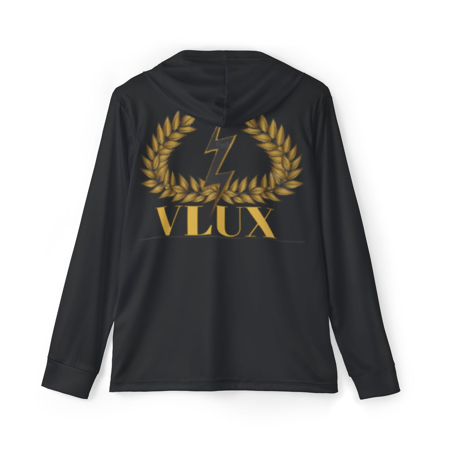 Sporty Men's Warmup Hoodie with Gold VLUXX Design | Athletic Apparel, Gym Hoodie, Workout Gear, Team Spirit, Gift for Him