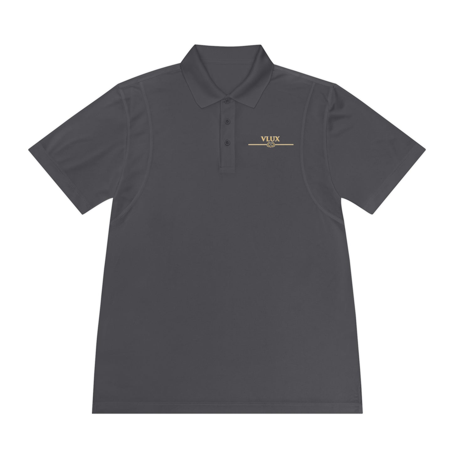 Vlux Men's Sport Polo Shirt - Stylish Activewear for Athletic Men, Perfect for Workouts, Golf, Casual Outings, or Gifting, Featuring VLUX Design