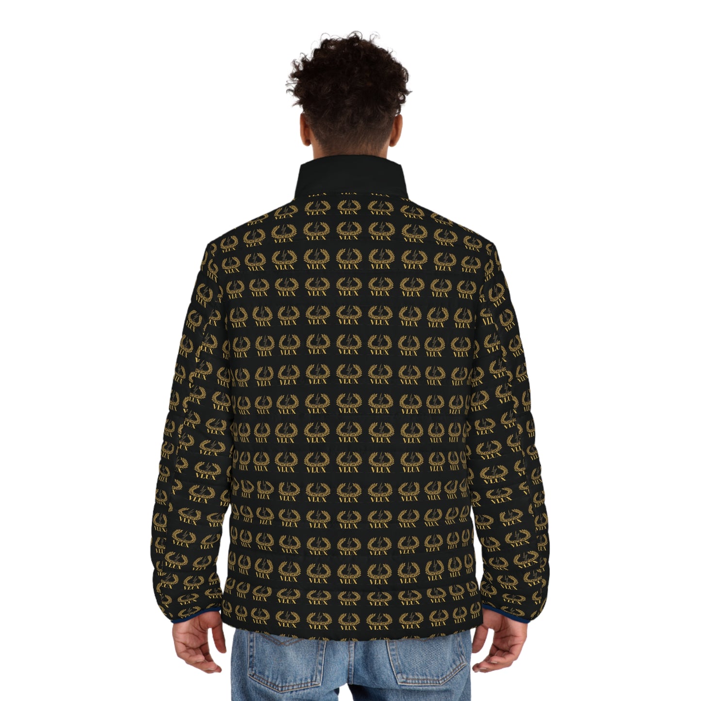 VLUX Gold Pattern Men’s Puffer Jacket