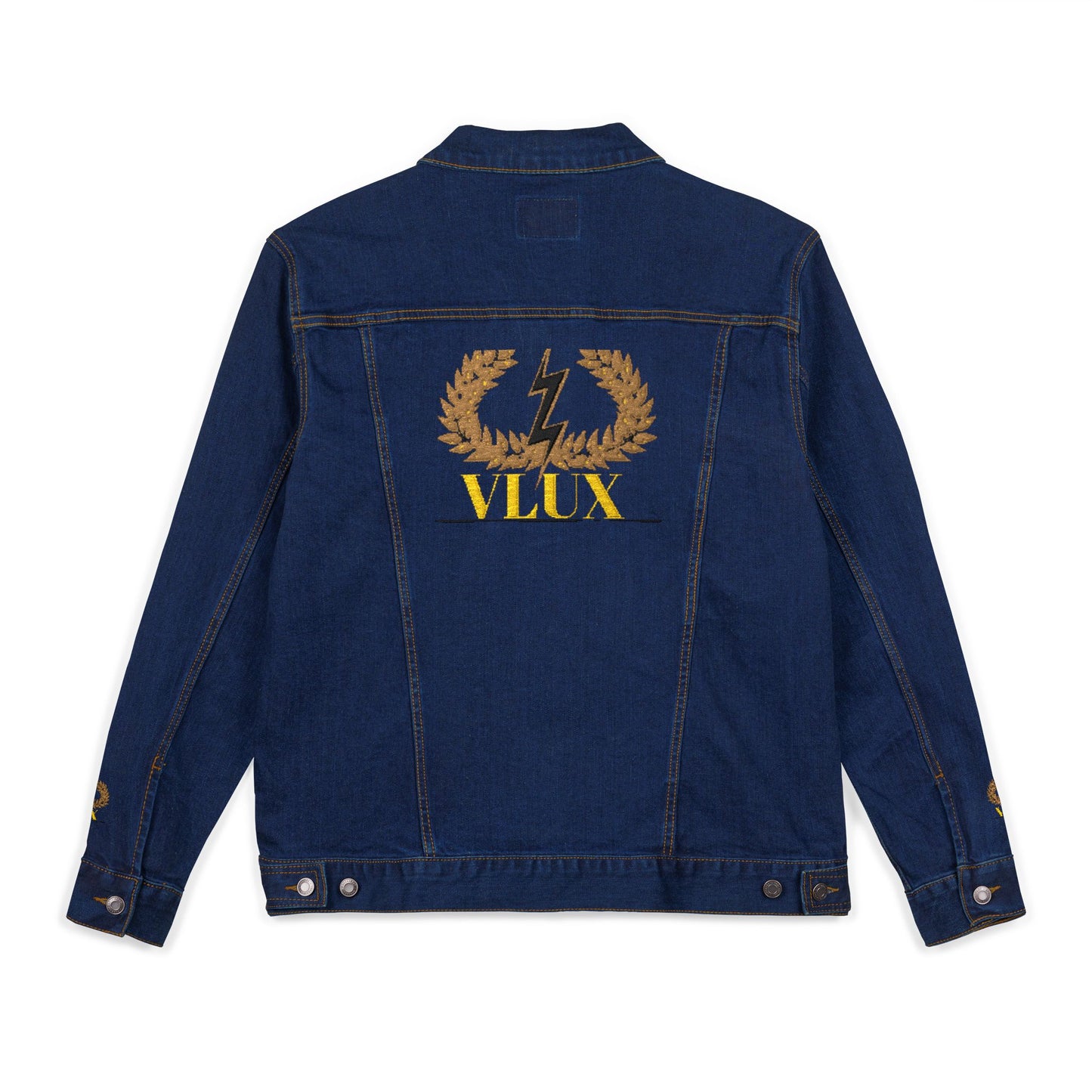 VLUX Denim Jacket - Stylish, Versatile Outerwear for All Occasions, Personalized Gift, Trendy Apparel, Fashion Statement