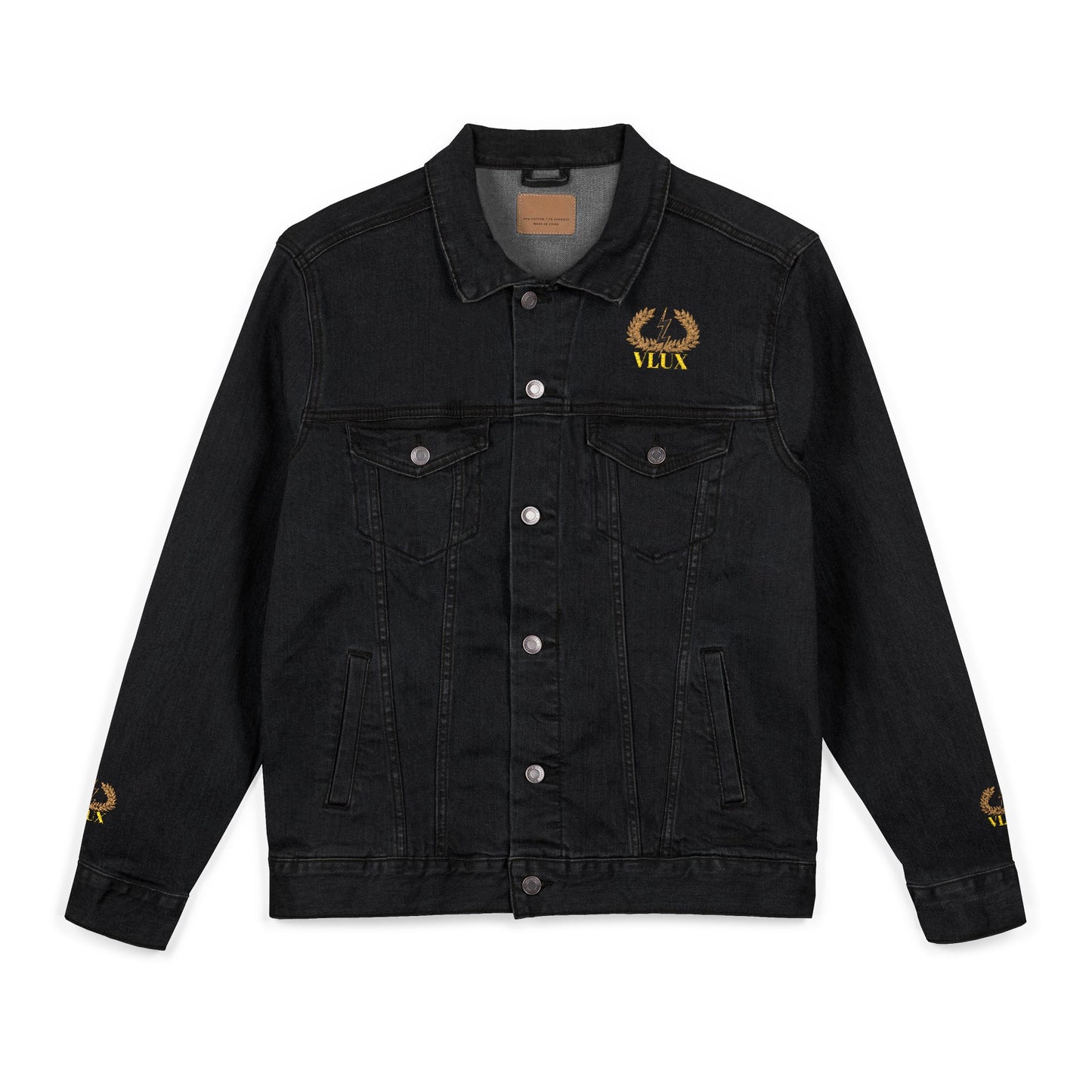 VLUX Denim Jacket - Stylish, Versatile Outerwear for All Occasions, Personalized Gift, Trendy Apparel, Fashion Statement