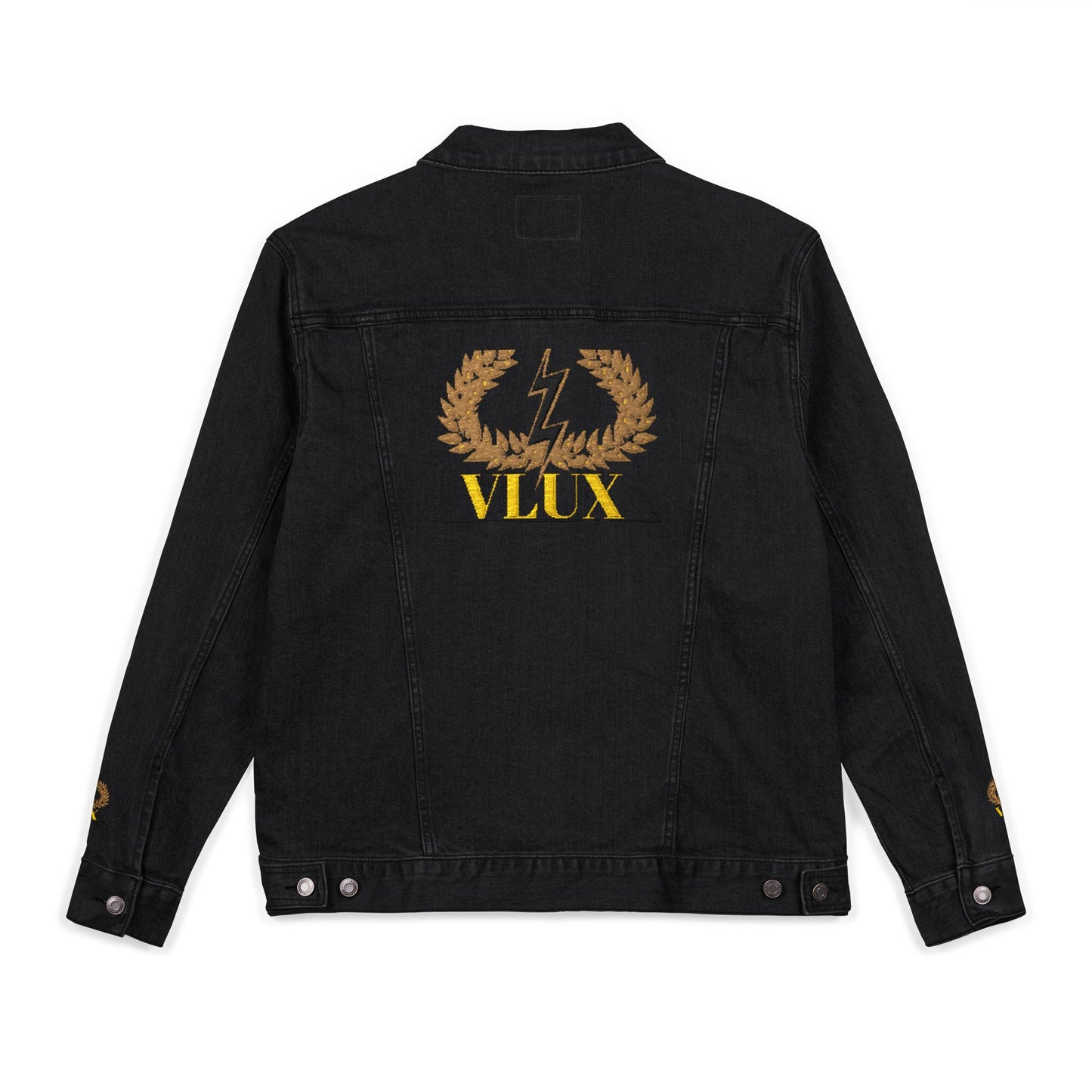 VLUX Denim Jacket - Stylish, Versatile Outerwear for All Occasions, Personalized Gift, Trendy Apparel, Fashion Statement