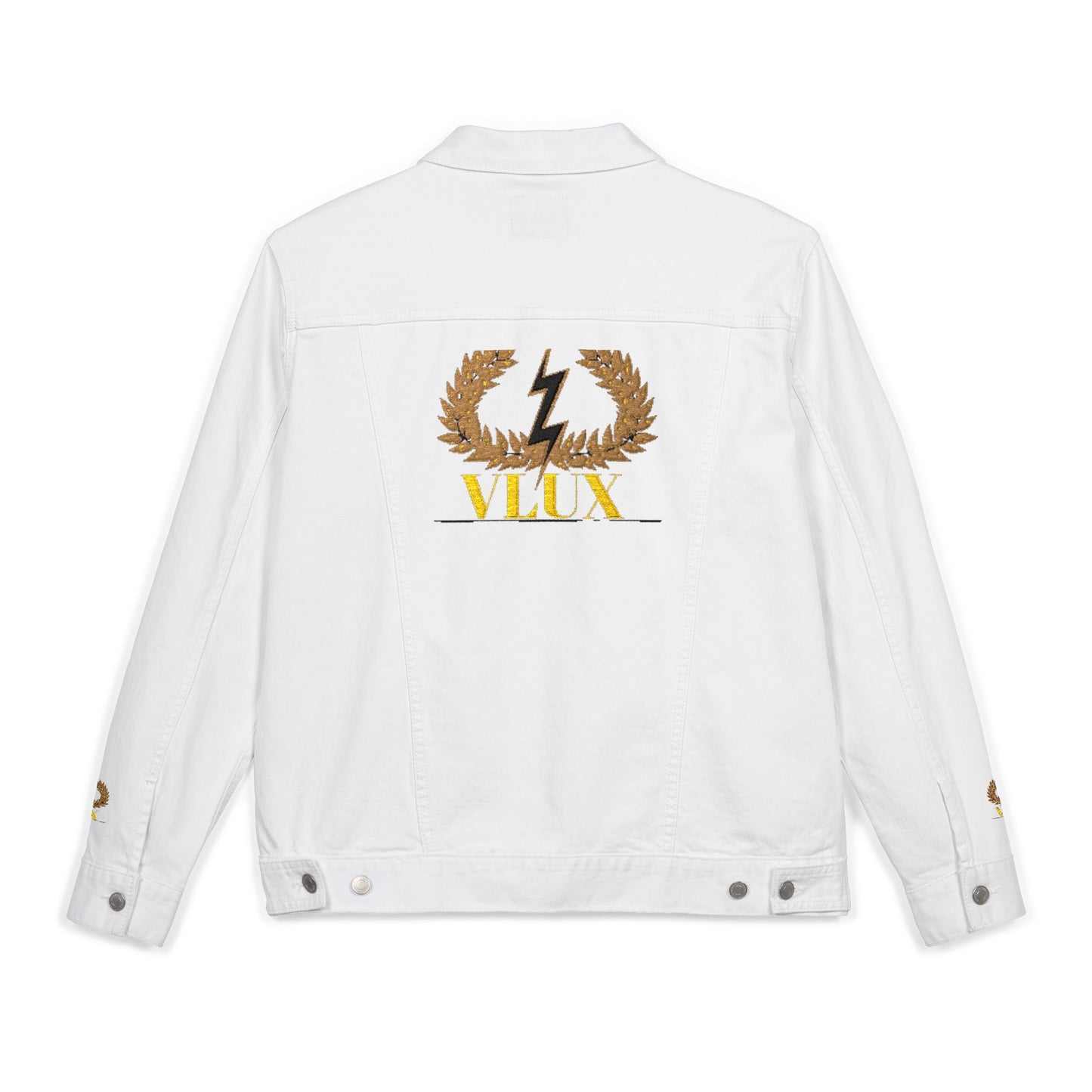 VLUX Denim Jacket - Stylish, Versatile Outerwear for All Occasions, Personalized Gift, Trendy Apparel, Fashion Statement