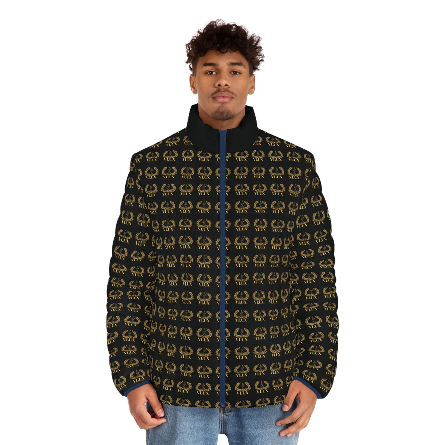 VLUX Gold Pattern Men’s Puffer Jacket