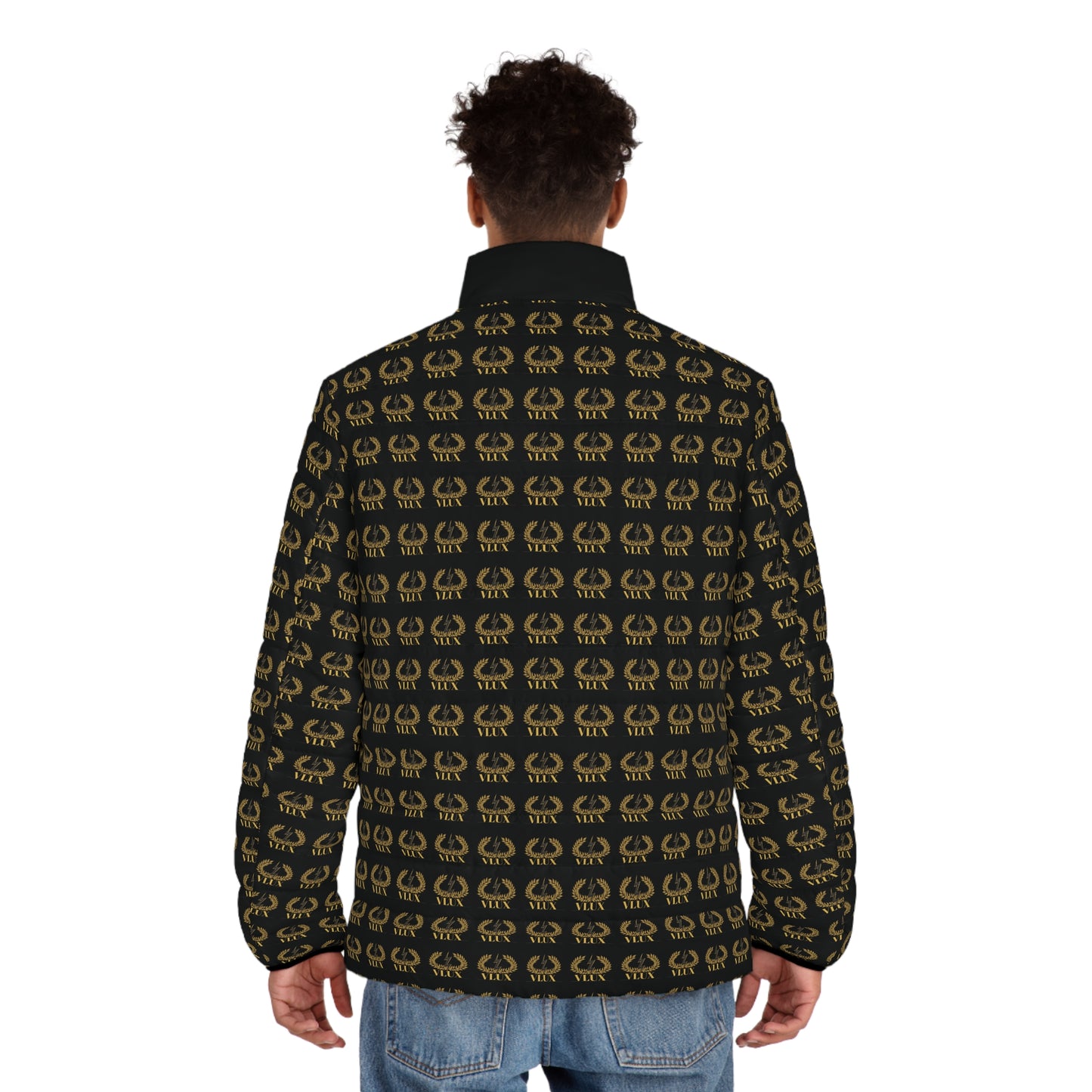 VLUX Gold Pattern Men’s Puffer Jacket