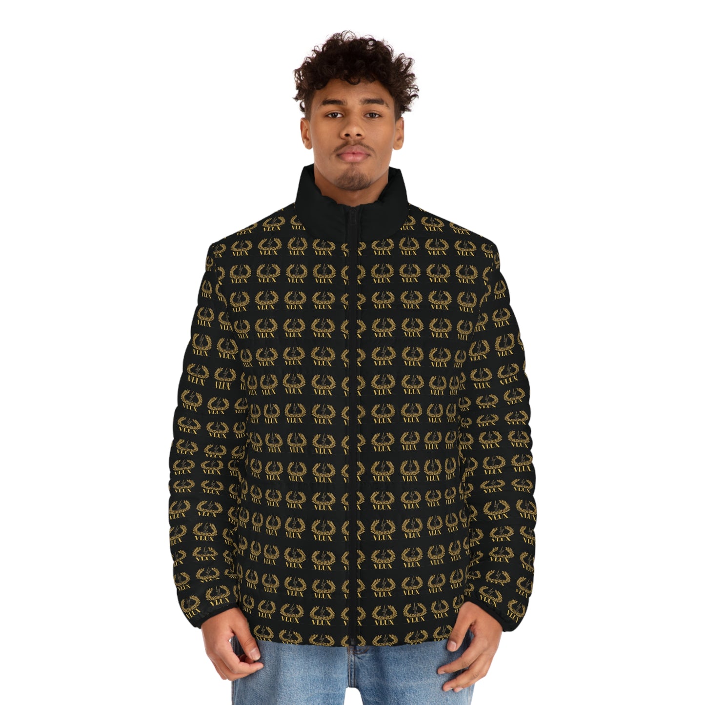 VLUX Gold Pattern Men’s Puffer Jacket