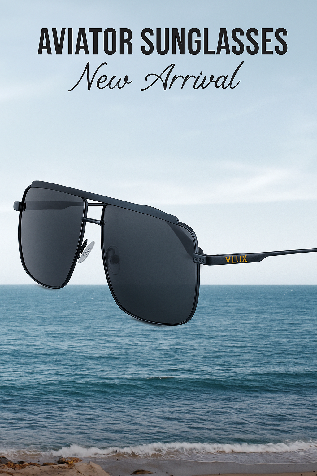 Vlux Aviator Sunglasses – Metal Frame, TAC Polarized Lenses