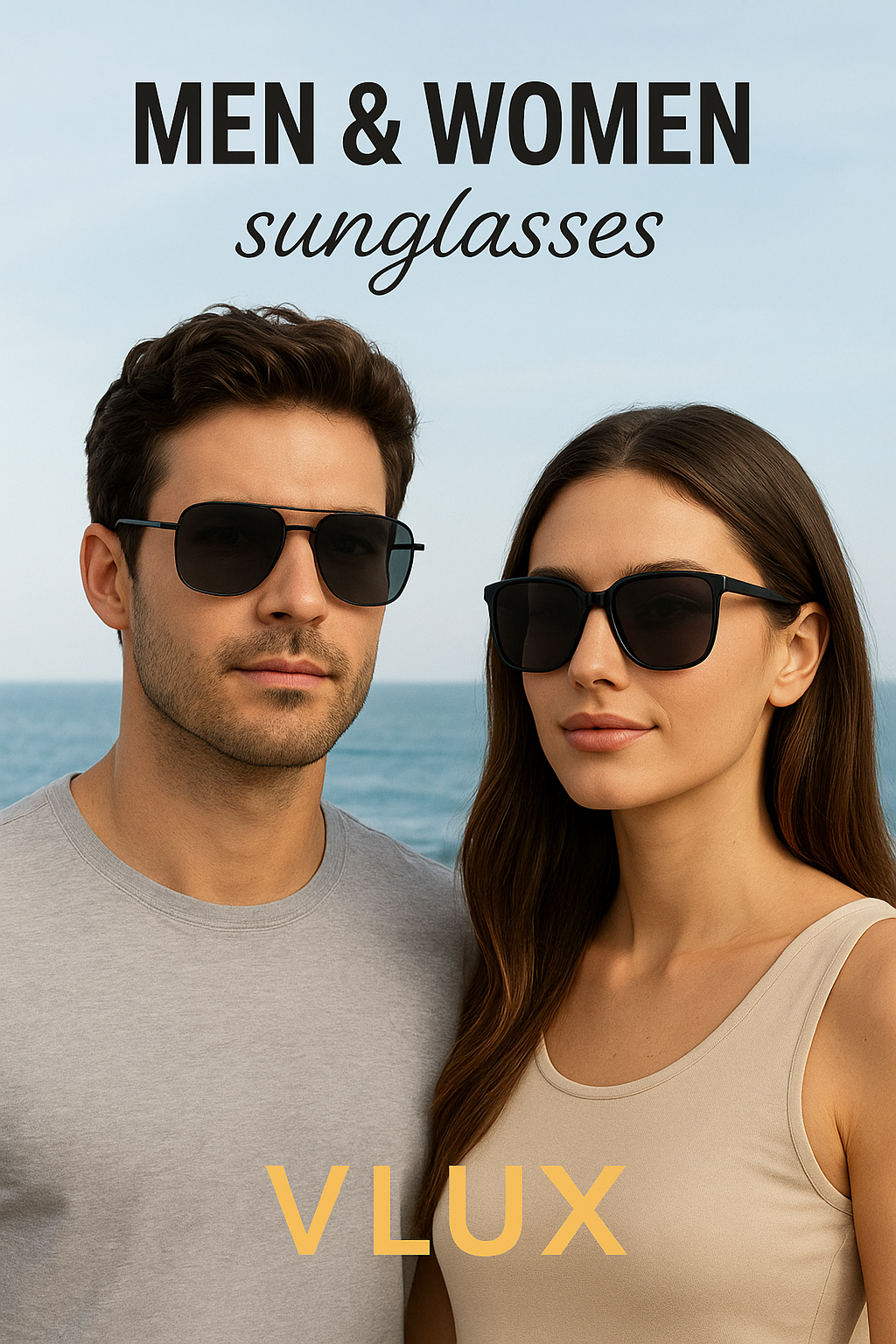 Vlux Aviator Sunglasses – Metal Frame, TAC Polarized Lenses