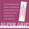 Super Grip Hairpiece Wig Tape, 30 Count, Double Sided Adhesive for Hair Extension, Toupees, and Lace Front Dome Caps, Discrete Waterproof Strips, Strong Hold Support